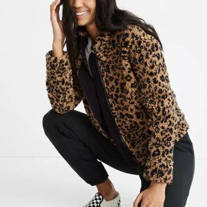 Madewell Leopard Sherpa Jacket